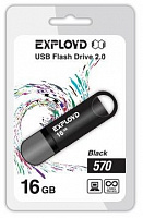 EXPLOYD 16GB-570-черный USB флэш-накопитель