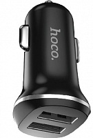 HOCO (6957531040125) Z1 АЗУ 2USB 2.1A для LIGHTNING 8-PIN черный Автомобильное зарядное устройство