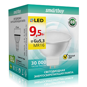 SMARTBUY (SBL-GU5_3-9_5-30K) 9.5W/3000K/GU5.3 Лампочка