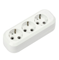 SMARTBUY (SBE-16-3-00-Z) колодка 3 гнз. 10а/2,2квт, c/з колодка