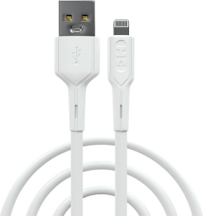 MORE CHOICE (4620202553065) K63i USB 2.4A для Lightning , белый Кабель