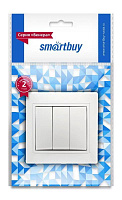 SMARTBUY (SBE-01w-10-SW3-0) Венера, 3-клавишный,белый выключатель