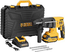 DENZEL Перфоратор аккумуляторный бесщет. RHH-BL-20-28, 3 Дж, Li-Ion, 20 В// Перфоратор аккумуляторный DENZEL Перфоратор аккумуляторный бесщет. RHH-BL-