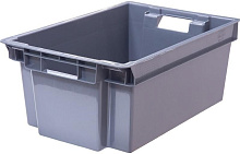 ТАРА.РУ Север помнит 125-2 ВС полимерный 600х400х250 сплошной серый (35601) Ящик ТАРА.РУ Север помнит 125-2 ВС полимерный 600х400х250 сплошной серый (