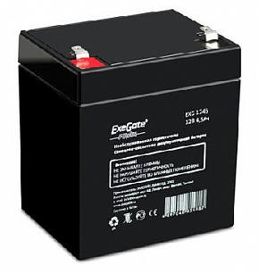 EXEGATE EXG1245 аккумулятор 12В/4.5Ач, клеммы F1 универсальные аккумулятор