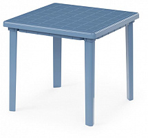 АЛЬТЕРНАТИВА М2594 стол 800х800х740мм квадратный (синий) Мебель из пластика
