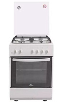 DE LUXE 606040.24 -001Г (710972) бел. Плита газовая