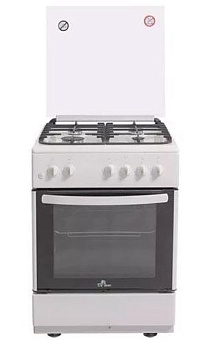 DE LUXE 606040.24 -001Г (710972) бел. Плита газовая