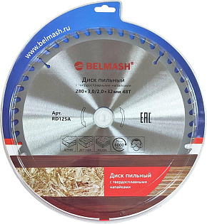 BELMASH 280х3,0/2,0х32/30мм, 48Т RD125A Диск пильный