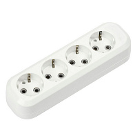 SMARTBUY (SBE-16-4-00-Z) колодка 3 гнз. 16а/3,5квт, c заземлением колодка