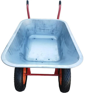 LWI Тачка строительная 2х колесная 130л. 320кг 130х2 Тачка строительная LWI Тачка строительная 2х колесная 130л. 320кг 130х2