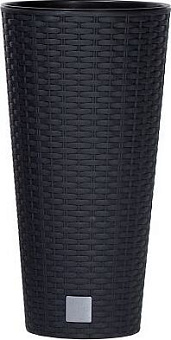 PROSPERPLAST Кашпо RATO TUBUS DRTUS400-S433 антрацит 2пр 35 и 64л Кашпо PROSPERPLAST Кашпо RATO TUBUS DRTUS400-S433 антрацит 2пр 35 и 64л