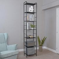 ЗМИ Стеллаж "Валенсия 17" (Черный) СТВ17 Ч Стеллаж ЗМИ Стеллаж "Валенсия 17" (Черный) СТВ17 Ч