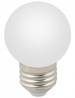VOLPE (UL-00005806) LED-G45-1W/6000K/E27/FR/С Лампа декоративная светодиодная