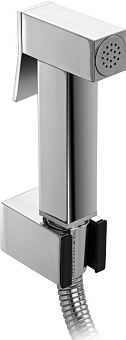 GFMARK 20615 Набор для биде - квадратная гигиеническая лейка, шланг, кронштейн, из нержавеющей стали, в блистере. Цвет ХРОМ Набор для биде