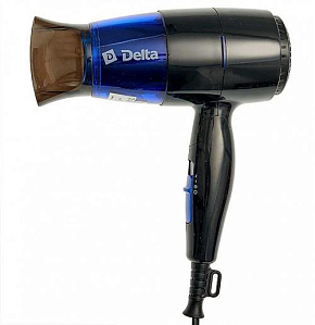 DELTA DL-0907 черный\синий Фен