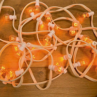 NEON-NIGHT (331-301) ГИРЛЯНДА LED GALAXY BULB STRING 10М, 30 ЛАМП*6 LED ЖЕЛТЫЕ, IP65 Гирлянда