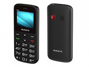 MAXVI B100 Black Телефон мобильный