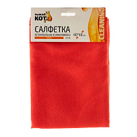РЫЖИЙ КОТ Салфетка из микрофибры CM-06 Замша, размер: 40х40см (280103) Салфетка