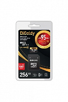 DIGOLDY MicroSDXC 256GB Class10 + адаптер SD (95MB/s) Карта памяти