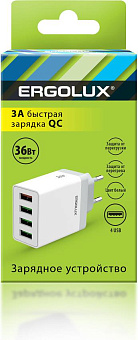 ERGOLUX (15292) ELX-РA02QC-C01 , белый СЗУ