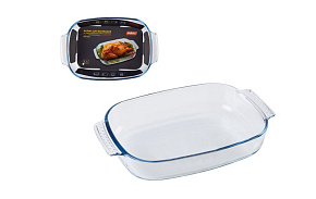 MALLONY IDEALE, 2,7 л, с ручками, прямоугольной формы, из боросиликатного стекла (103631) Форма для выпечки