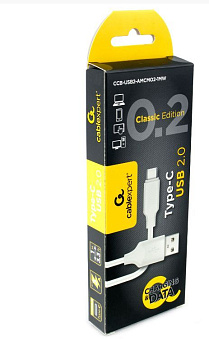 GEMBIRD/Cablexpert (17907) AM/Type-C CLASSIC 0.2 - 1 м - белый Кабель