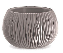 PROSPERPLAST Кашпо SANDY BOWL DSK370-7529U мокко 2пр 9л Кашпо PROSPERPLAST Кашпо SANDY BOWL DSK370-7529U мокко 2пр 9л