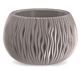 PROSPERPLAST Кашпо SANDY BOWL DSK370-7529U мокко 2пр 9л Кашпо PROSPERPLAST Кашпо SANDY BOWL DSK370-7529U мокко 2пр 9л