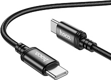 HOCO (6931474784384) Wind нейлон 1м USB 3.0A PD 60W для Type-C Type-C Black 1 м Кабель