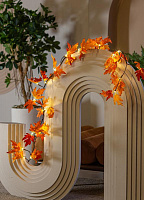 КОСМОС KOC_INT-B129 Гирлянда кленовая 1,8м 24L Интерьерное украшение