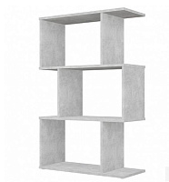 POLINI Стеллаж Polini Home Smart фигурный 3 секции, бетон (1кор) Стеллаж