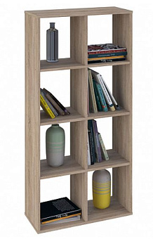 POLINI Стеллаж Polini Home Smart Кубический 8 секции, дуб (1кор) Стеллаж