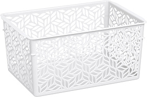 HOMVER Linden универсальная 3,2л, 230х160х110мм (белый) 221313229/01 Корзинка HOMVER Linden универсальная 3,2л, 230х160х110мм (белый) 221313229/01