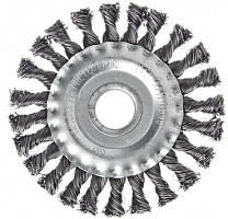 ЕРМАК 656-050 Щетка металл. для УШМ125мм/22мм, крученая, дисковая Щетка