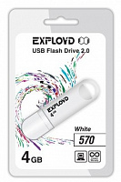 EXPLOYD 4GB 570 белый [EX-4GB-570-White] USB флэш-накопитель