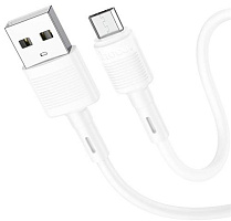 HOCO (6931474770899) X83 Victory MicroUSB (m) 1m - белый Кабель