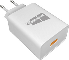 MORE CHOICE (4627151195162) NC52QC White СЗУ 1USB 3.0A QC3.0 быстрая зарядка СЗУ