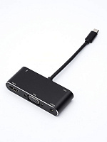 ATCOM (AT2810) Переходник 0.1М Type-C(m) => HDMI+VGA+USB Переходник