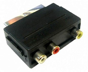 PERFEO (A7007) SCART (21 PIN) вилка "IN" - 3XRCA Кабель, переходник