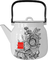 ЛЫСЬВА 2713/4 Urban flower эмал 3,5л Чайник