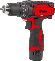 EDON AD-12А черный/красный 15420 12В, 2аккум Дрель-шуруповёрт