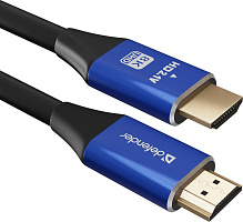 DEFENDER (87331) HDMI-2 HDMI M-M, ver 2.1, 2м Кабель DEFENDER (87331) HDMI-2 HDMI M-M, ver 2.1, 2м
