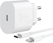 AKSBERRY (6900342130011) T25 25W PD + кабель Lightning, белый СЗУ AKSBERRY (6900342130011) T25 25W PD + кабель Lightning, белый