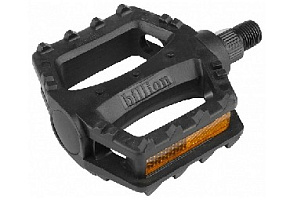 STELS Педали LU-968 WELLGO ось 1/2" пластиковые чёрные*360015*KU07536 Аксессуары для вело-техники