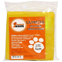 РЫЖИЙ КОТ салфетка вискозная универсальная 30*30см (5шт) (310216) Салфетка