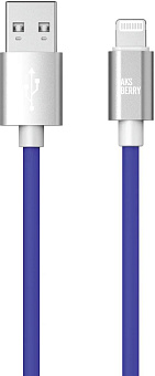 AKSBERRY (6900327670013) X165 Liquid silicone USB A -Lightning, синий