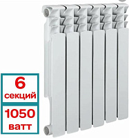 АКВАПРОМ BI 500/80 B20 6 секций Радиатор