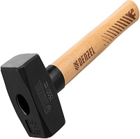 DENZEL Кувалда, 1500 г, кованая головка, буковая рукоятка 11019 Кувалда DENZEL Кувалда, 1500 г, кованая головка, буковая рукоятка 11019