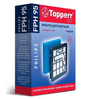 TOPPERR 1191 FPH 95 Комплект фильтров для пылесосов Philips FC9569/01,FC9570/01,FC 9571/01,FC 9573/01,FC9 Комплект фильтров